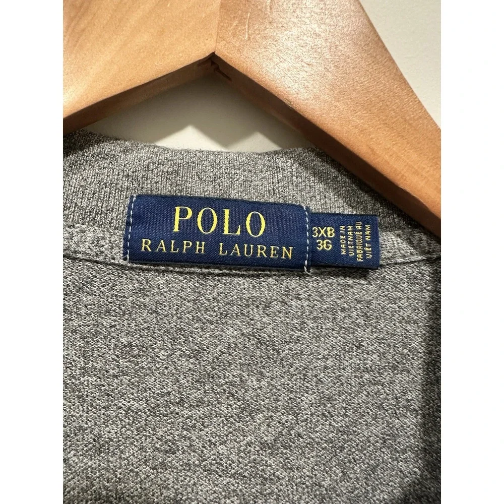Polo Ralph Lauren Men's Gray Polo 3XB